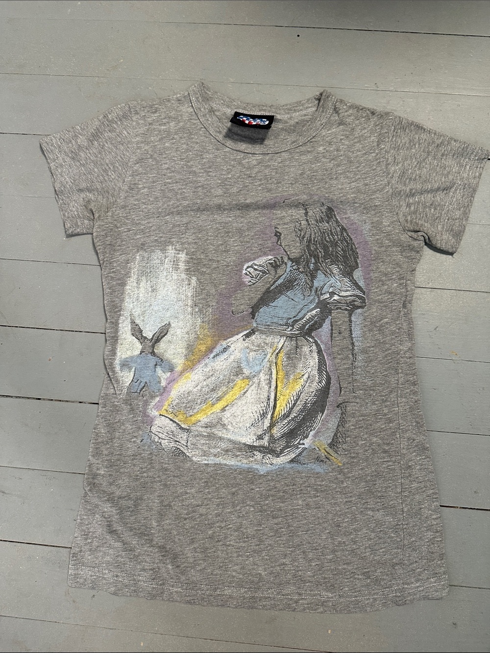 Junk Food Vintage 90s Alice in Wonderland T Shirt Disney Disneyland Disney World - Picture 6 of 8